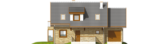 Projekt domu Nika G1 - elewacja frontowa