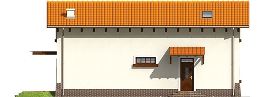 Antalya II - Projekt domu Antalka II - elewacja frontowa