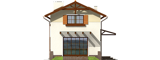 Antalya II - Projekt domu Antalka II - elewacja lewa
