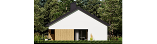 Projekt domu Mini 24 (wersja B) - elewacja lewa
