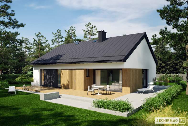 Projekt domu Mini 24 (wersja B) - widok z góry