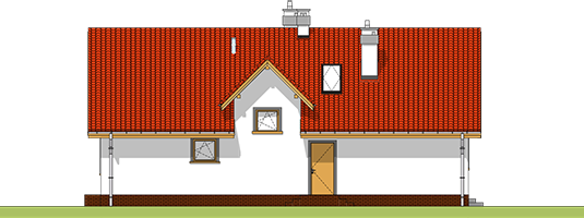 Agate - Projekt domu Agatka - elewacja prawa