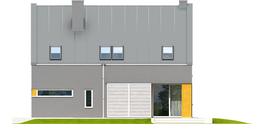 Anthony G1 - Projekt domu Antek G1 - elewacja tylna