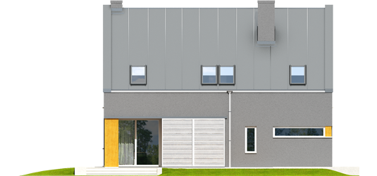 Anthony G1 - Projekt domu Antek G1 - elewacja tylna