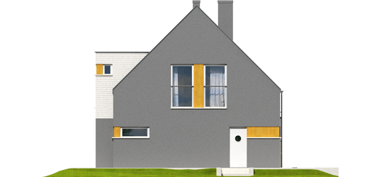 Anthony G1 - Projekt domu Antek G1 - elewacja prawa