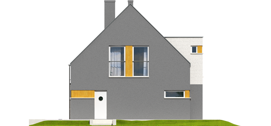 Anthony G1 - Projekt domu Antek G1 - elewacja prawa