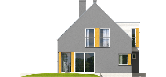 Anthony G1 - Projekt domu Antek G1 - elewacja lewa