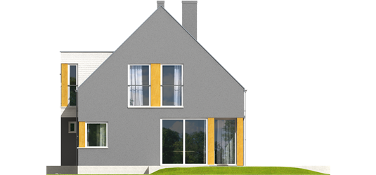 Anthony G1 - Projekt domu Antek G1 - elewacja lewa