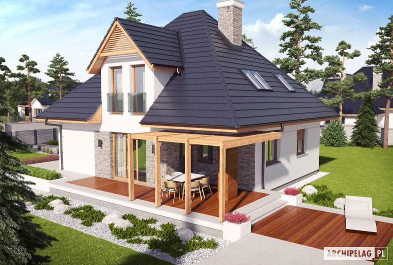 Projekt domu Tilda G1 - Projekty domów ARCHIPELAG - Tilda G1 - widok z góry