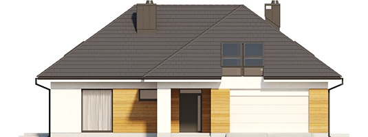 Olaf G2 - Projekt domu Olaf G2 - elewacja frontowa