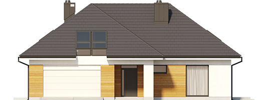 Olaf G2 - Projekt domu Olaf G2 - elewacja frontowa