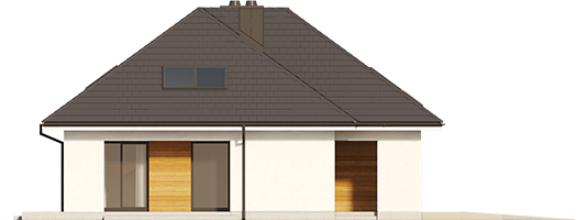 Olaf G2 - Projekt domu Olaf G2 - elewacja lewa