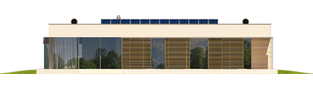 Projekt domu EX 7 (z wiatą) ENERGO PLUS - elewacja tylna