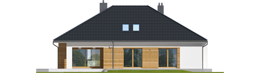 Marcel III G2 - Projekt domu Marcel III G2 - elewacja tylna