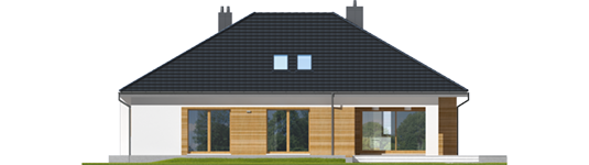 Marcel III G2 - Projekt domu Marcel III G2 - elewacja tylna