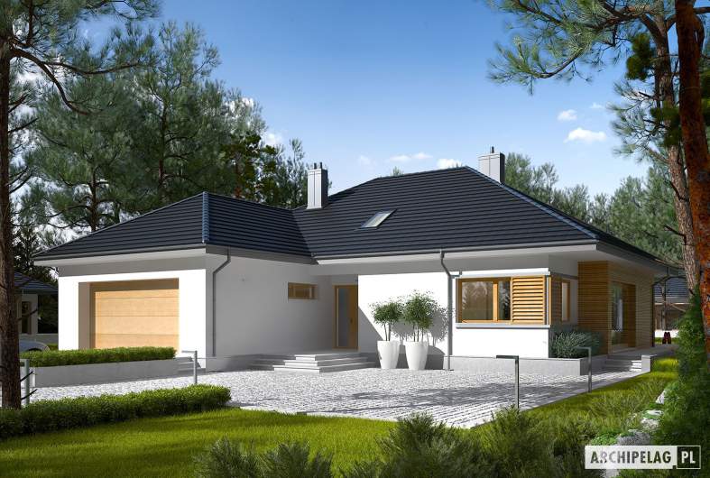 Projekt domu Marcel III G2 - wizualizacja frontowa