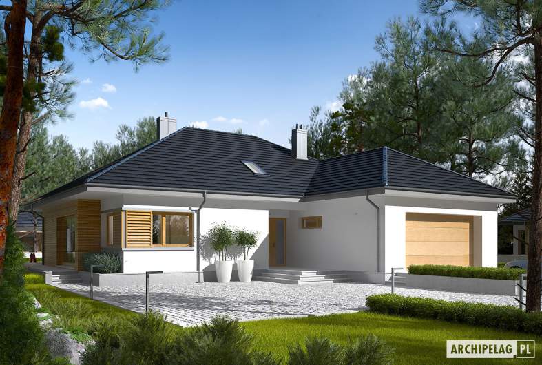 Projekt domu Marcel III G2 - wizualizacja frontowa