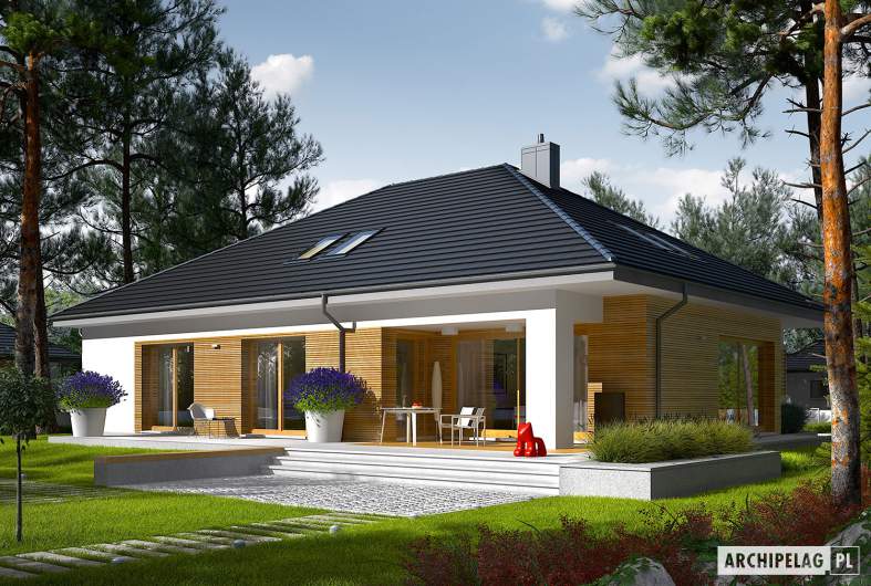 Projekt domu Marcel III G2 - wizualizacja ogrodowa