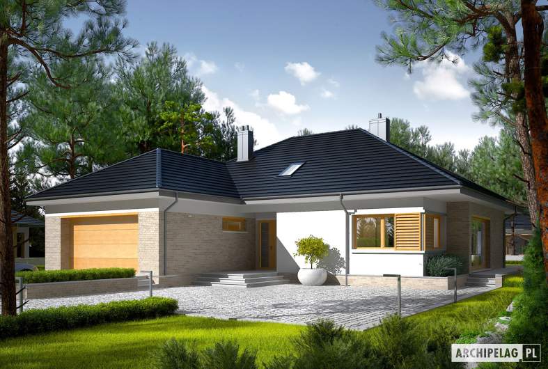 Projekt domu Marcel IV G2 - wizualizacja frontowa