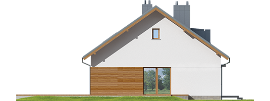Sven - Projekt domu Swen - elewacja prawa