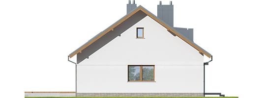 Sven - Projekt domu Swen - elewacja lewa