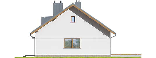 Sven - Projekt domu Swen - elewacja lewa