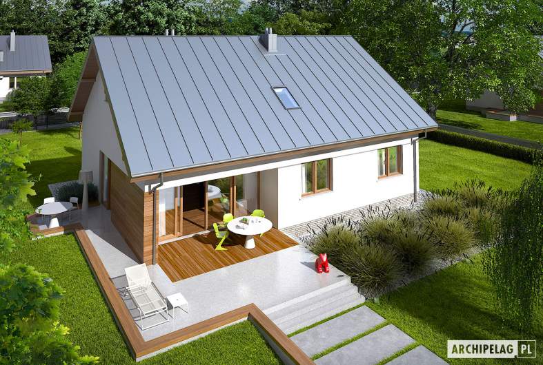 Projekt domu Swen - widok z góry
