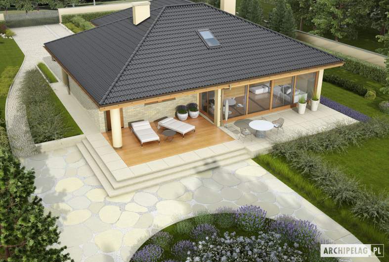 Projekt domu Alan G1 - widok z góry