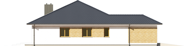 Irma G1 ENERGO PLUS - Projekt domu Irma III G1 ENERGO PLUS - elewacja prawa