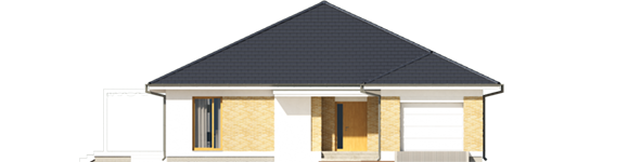 Irma G1 ENERGO PLUS - Projekt domu Irma III G1 ENERGO PLUS - elewacja frontowa