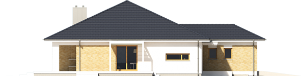 Irma G1 ENERGO PLUS - Projekt domu Irma III G1 ENERGO PLUS - elewacja lewa
