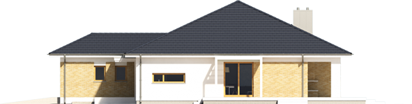Irma G1 ENERGO PLUS - Projekt domu Irma III G1 ENERGO PLUS - elewacja lewa
