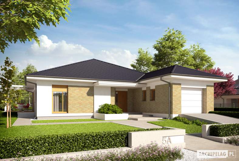 Projekt domu Irma III G1 ENERGO PLUS - wizualizacja frontowa