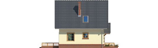 Bogulin - Projekt domu Bogusia - elewacja lewa