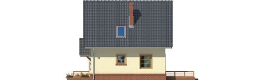 Bogulin - Projekt domu Bogusia - elewacja lewa