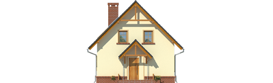 Bogulin - Projekt domu Bogusia - elewacja frontowa