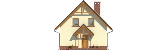 Bogulin - Projekt domu Bogusia - elewacja frontowa