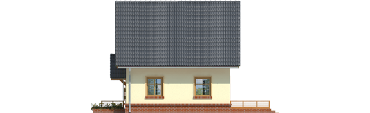 Bogulin - Projekt domu Bogusia - elewacja prawa