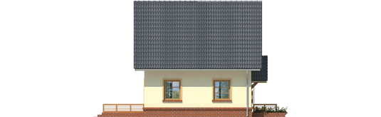 Bogulin - Projekt domu Bogusia - elewacja prawa