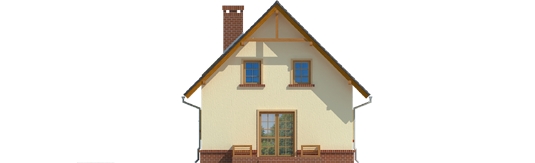 Bogulin - Projekt domu Bogusia - elewacja tylna