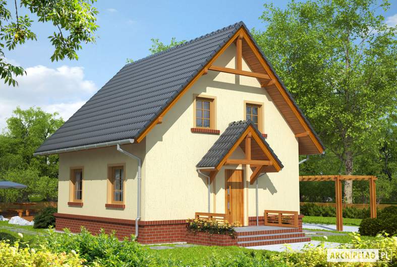 Projekt domu Bogusia - wizualizacja frontowa