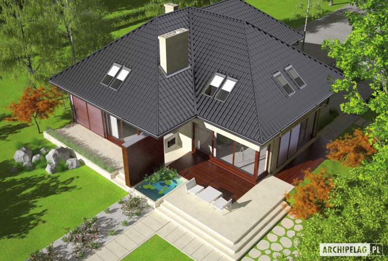 Projekt domu Teo (mały) G2 - widok góry