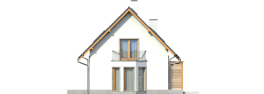 Ben G1 (with a basement) - Projekty domów ARCHIPELAG - Ben G1 (z piwnicą) - elewacja prawa