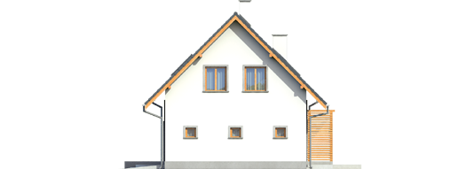 Ben G1 (with a basement) - Projekty domów ARCHIPELAG - Ben G1 (z piwnicą) - elewacja lewa