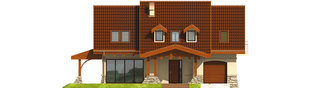 Projekt domu Elena G1 - elewacja frontowa