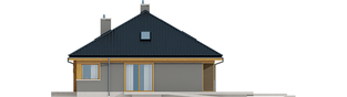 Projekt domu Flo - elewacja prawa