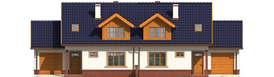 Melise G1 - Projekt domu Melka G1 - elewacja frontowa