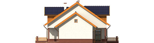 Melise G1 - Projekt domu Melka G1 - elewacja prawa