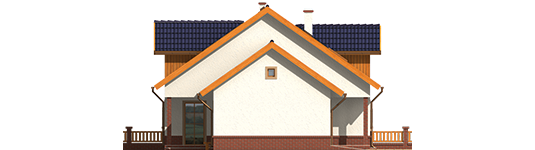 Melise G1 - Projekt domu Melka G1 - elewacja prawa