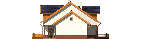 Melise G1 - Projekt domu Melka G1 - elewacja lewa